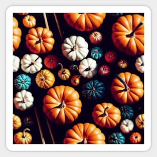 Halloween Pumpkins Pattern, model 1 Sticker